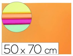 Goma EVA Liderpapel 50x70cm. 60g/m² espesor 2mm flúor naranja